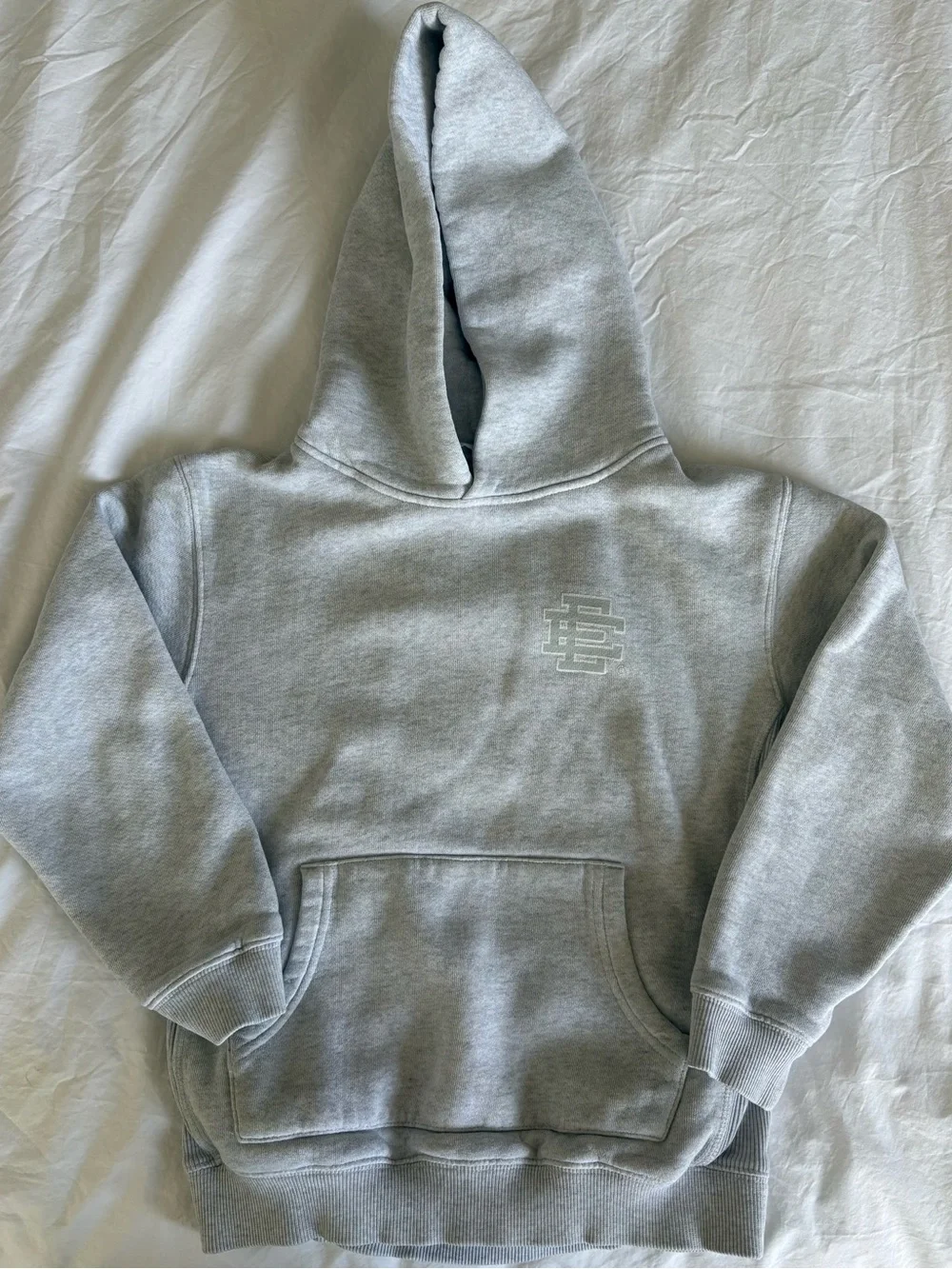 Eric Emanuel EE Basic Hoodie Heather Grey Youth Kids Large L